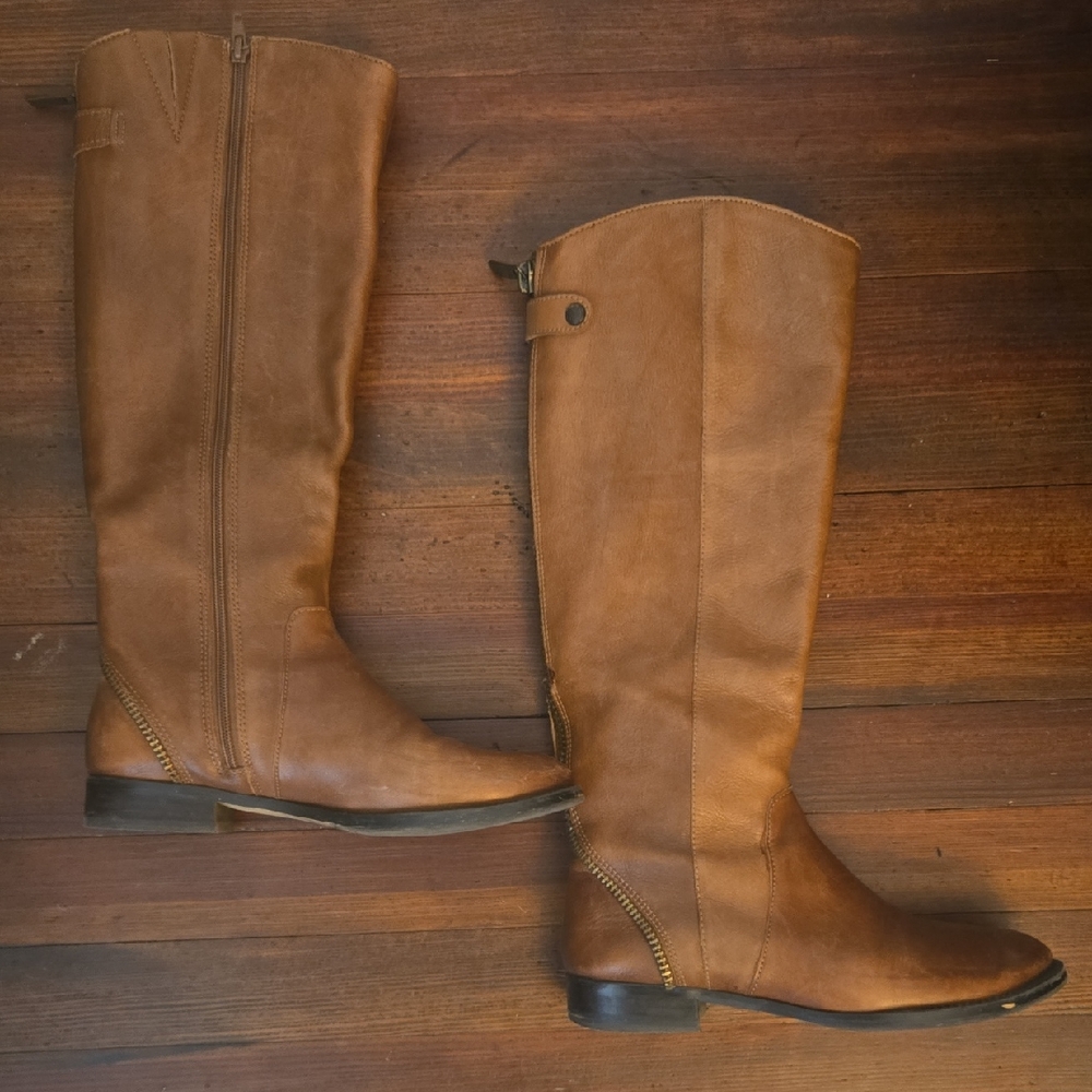 Arturo Chiang Tan Leather Boots